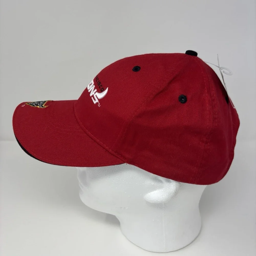 NWT San‎ Francisco Demons XFL Adjustable Strap Hat Drew Pearson Red Cap